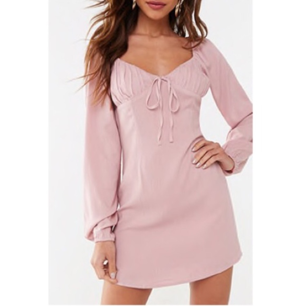 Shirred Mini Dress
